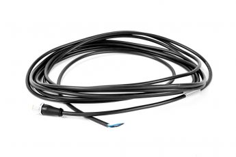 Straight M12 socket with PVC cable 5 m